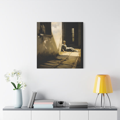 Shadow's Embrace Canvas Print