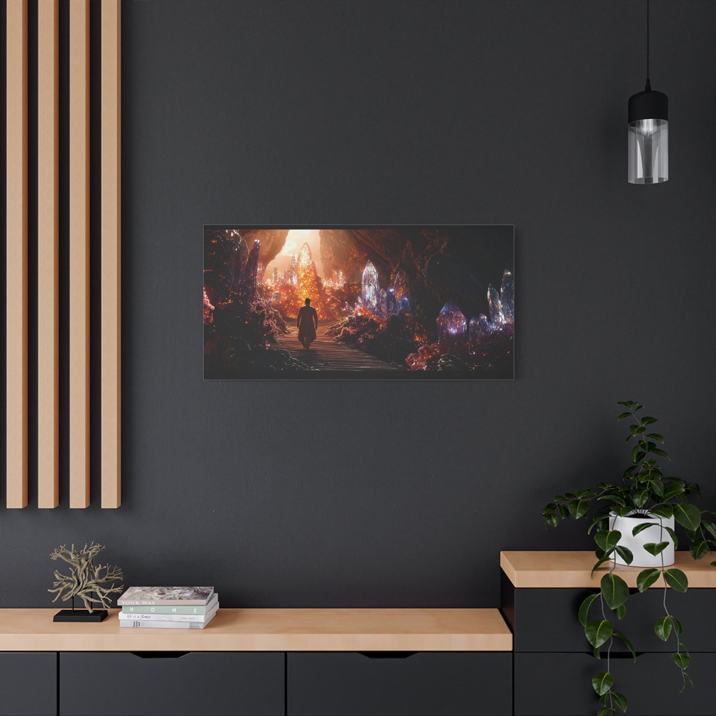 The Crystal Path Canvas Print