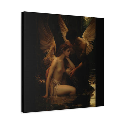 Shadowed Embrace Canvas Print