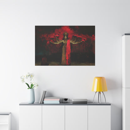 The Crimson Dreamer Canvas Print