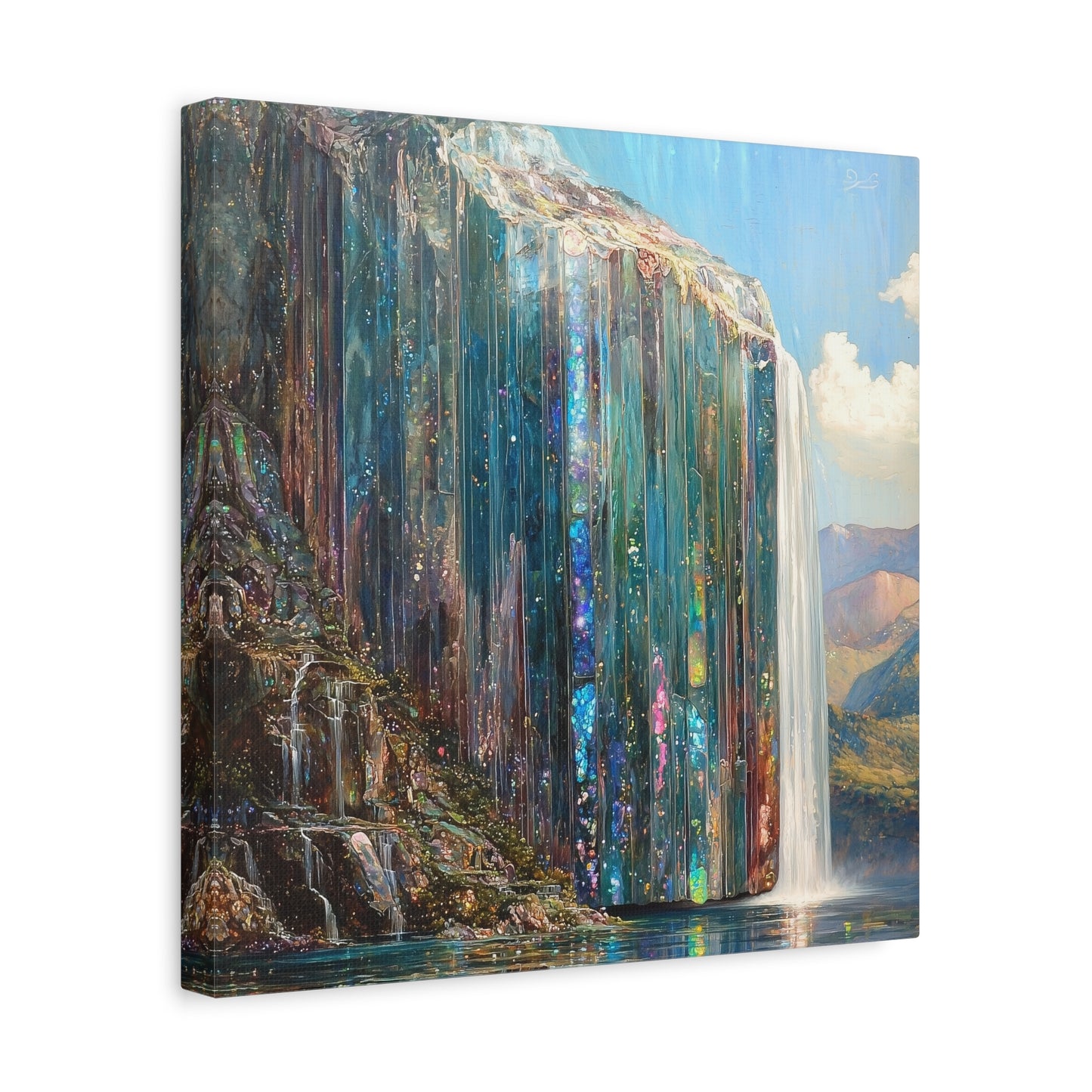 Abyssal Cascade Canvas Print