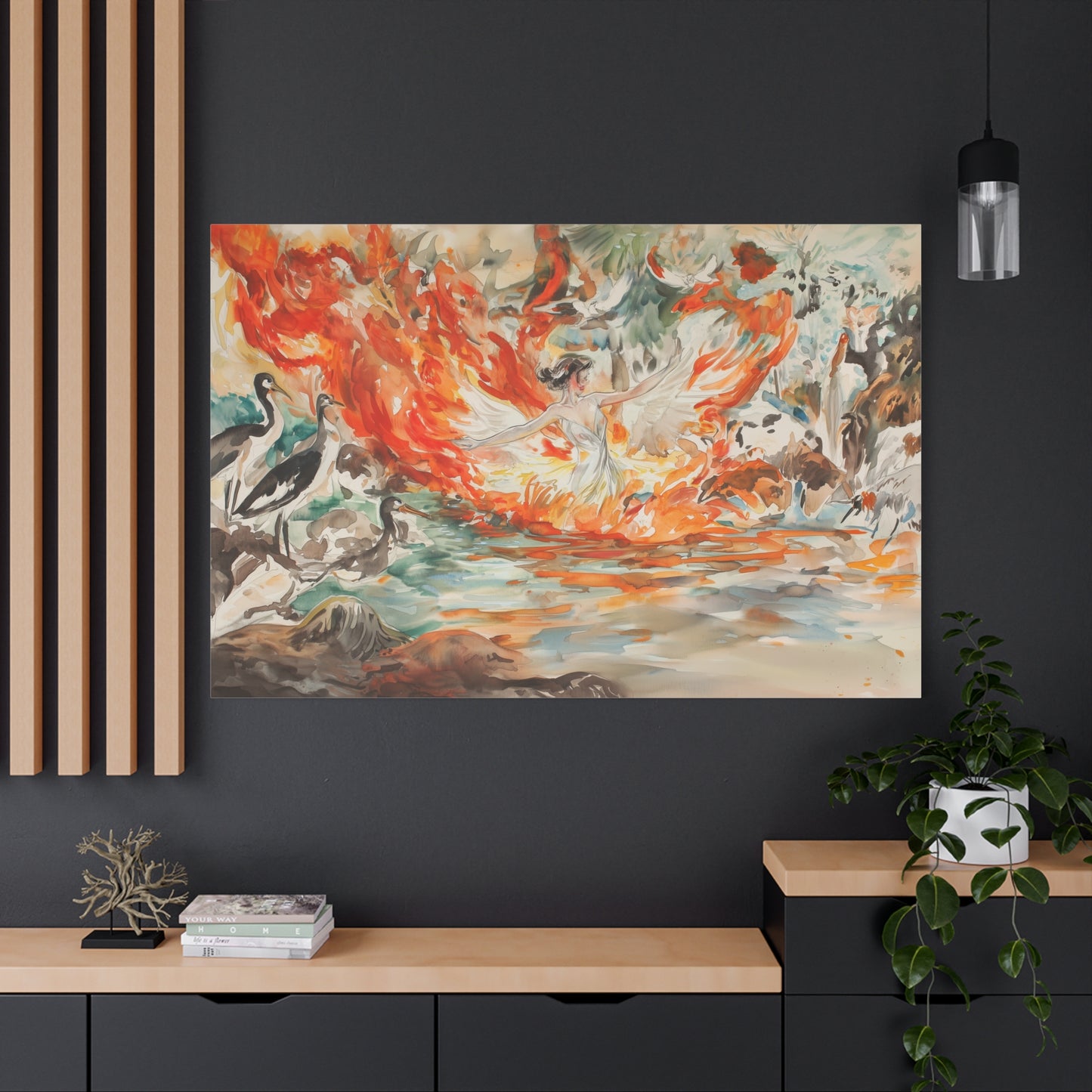 The Phoenix Dance Canvas Print