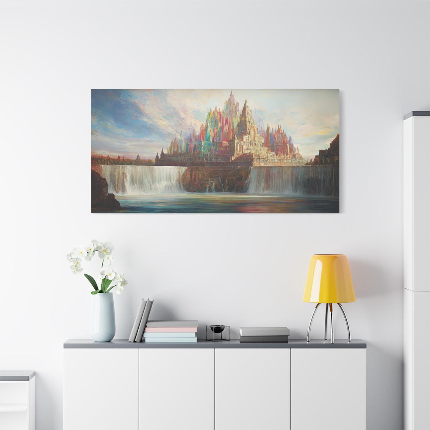 The Castle Falls Canvas Print