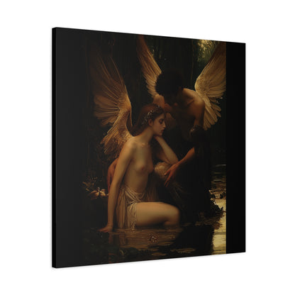 Shadowed Embrace Canvas Print