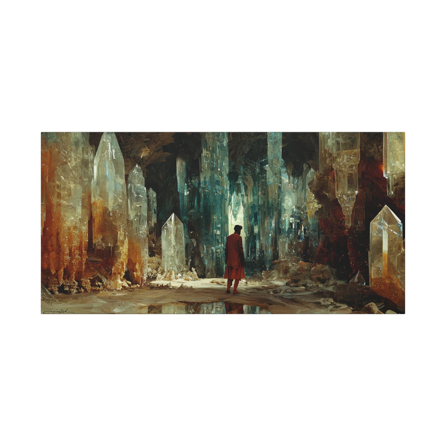 The Crystal Pathway Canvas Print