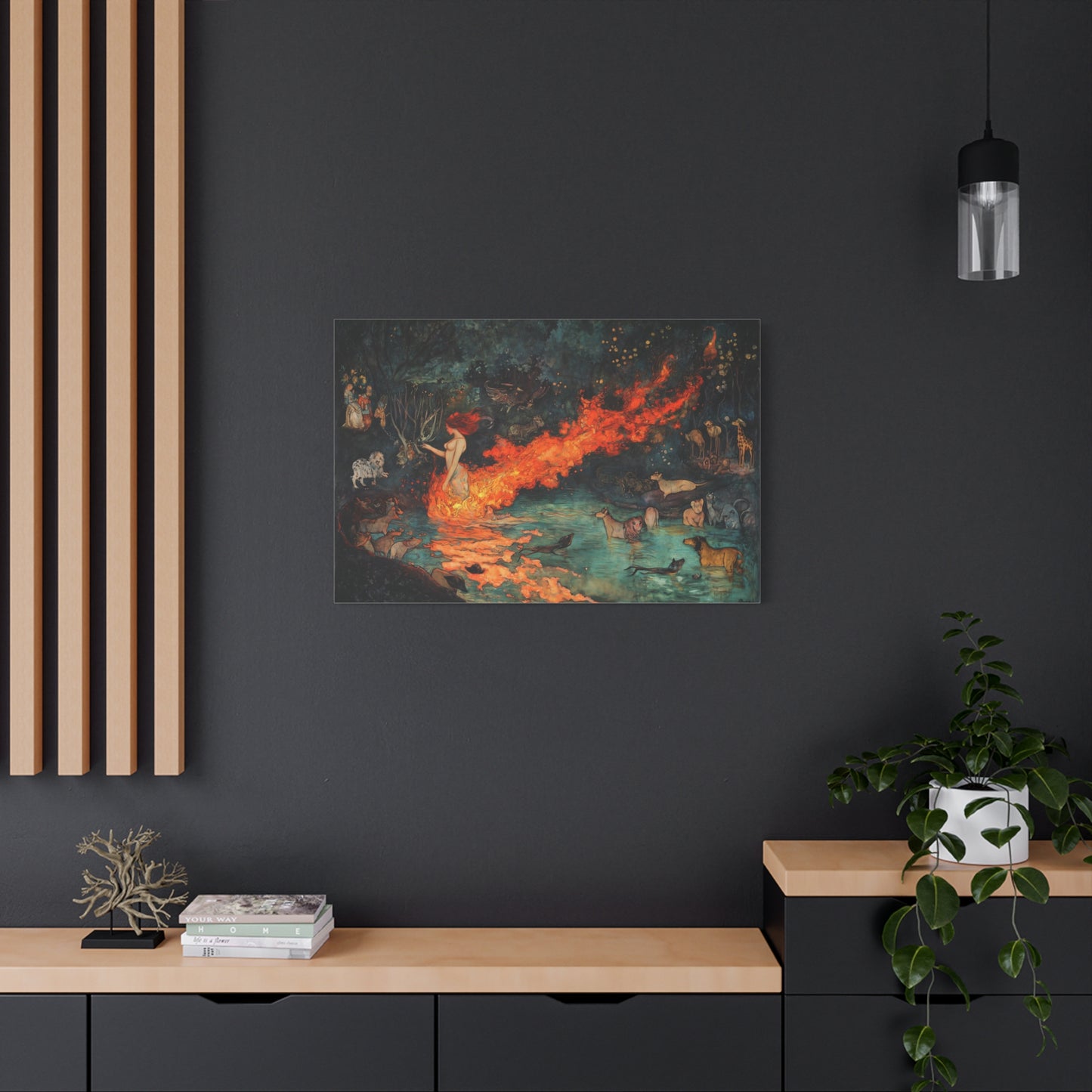 Where Fire Dreams Canvas Print