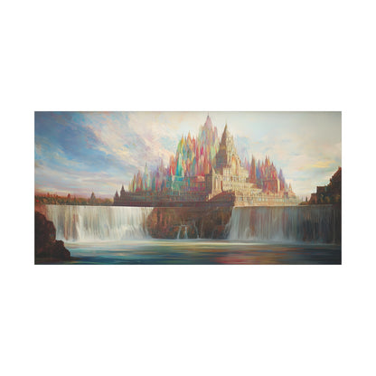 The Castle Falls Canvas Print