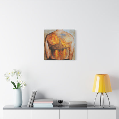 The Burning Dream Canvas Print