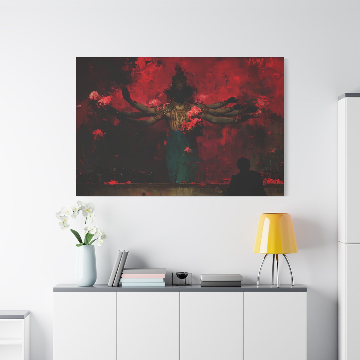 The Scarlet Veil Canvas Print