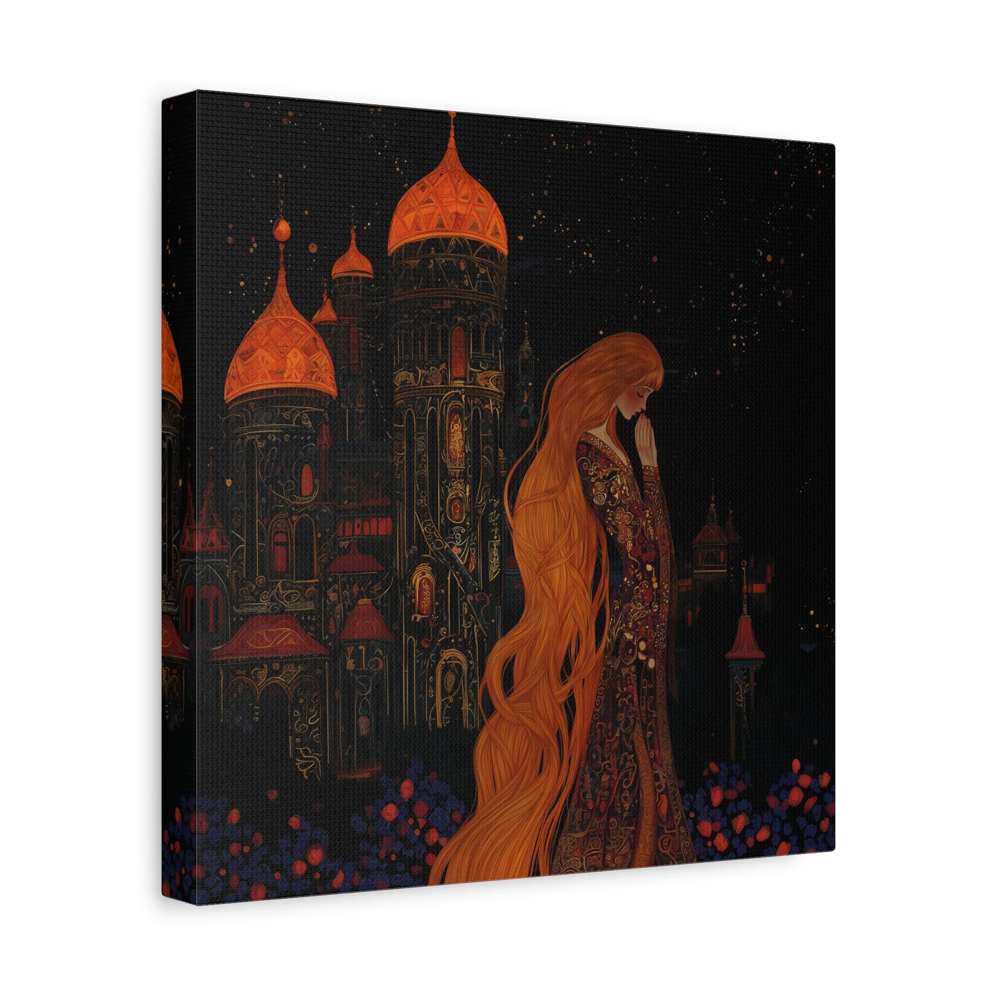 Starlit Citadel Canvas Print