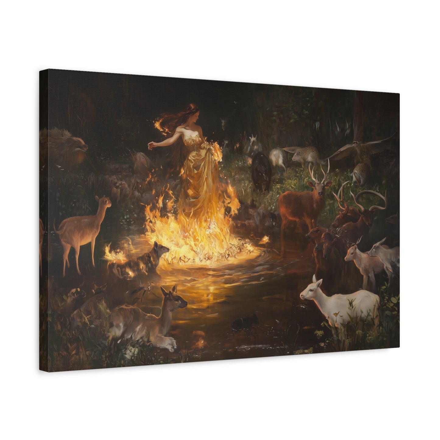 Nature's Fiery Pulse Canvas Print