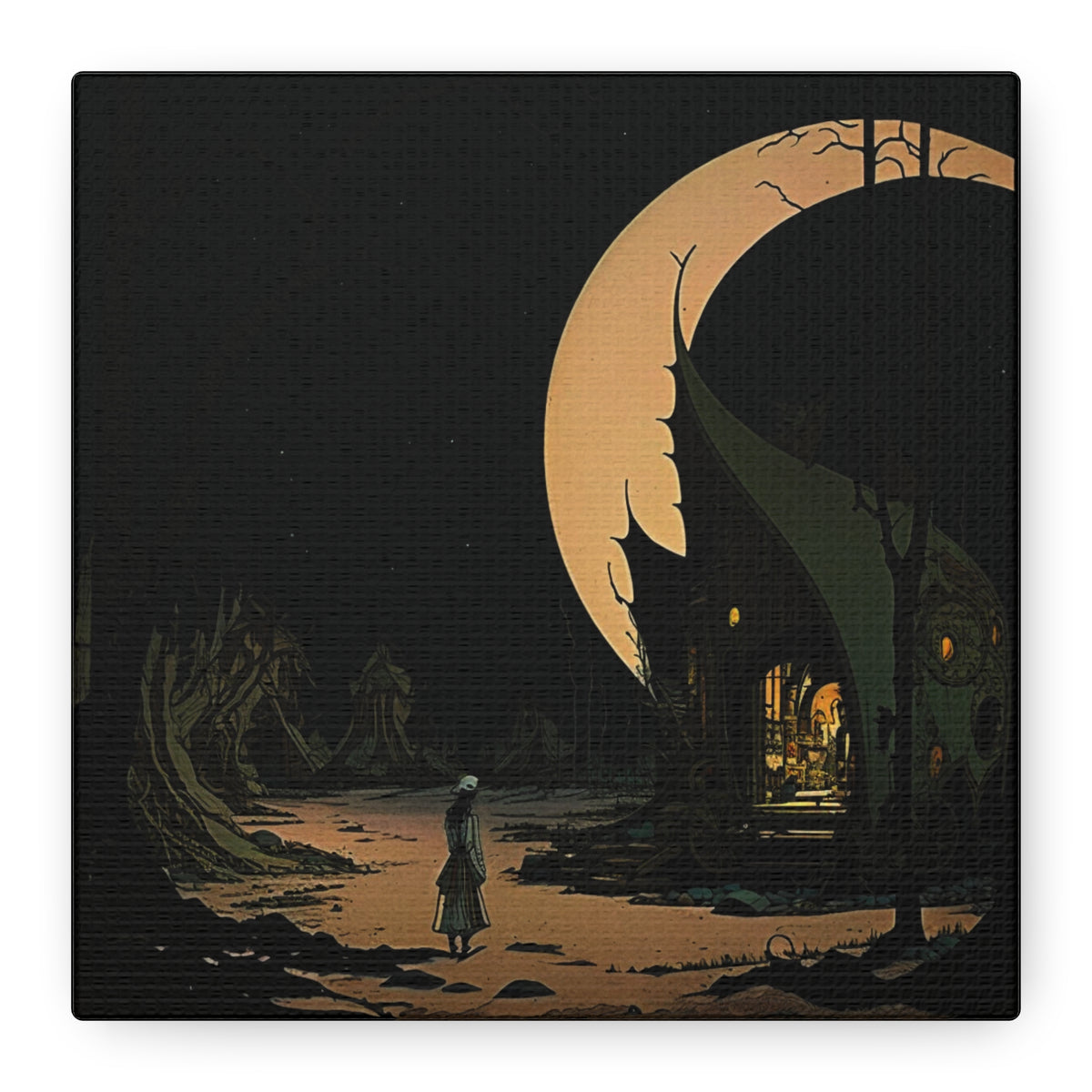 The Lurking Crescent Canvas Print