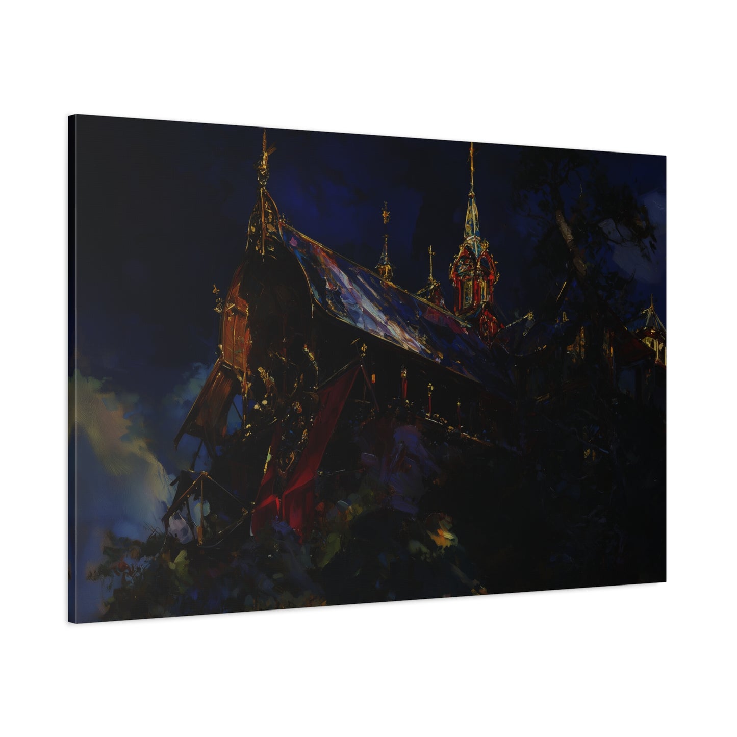 The Obsidian Cathedral Canvas Print