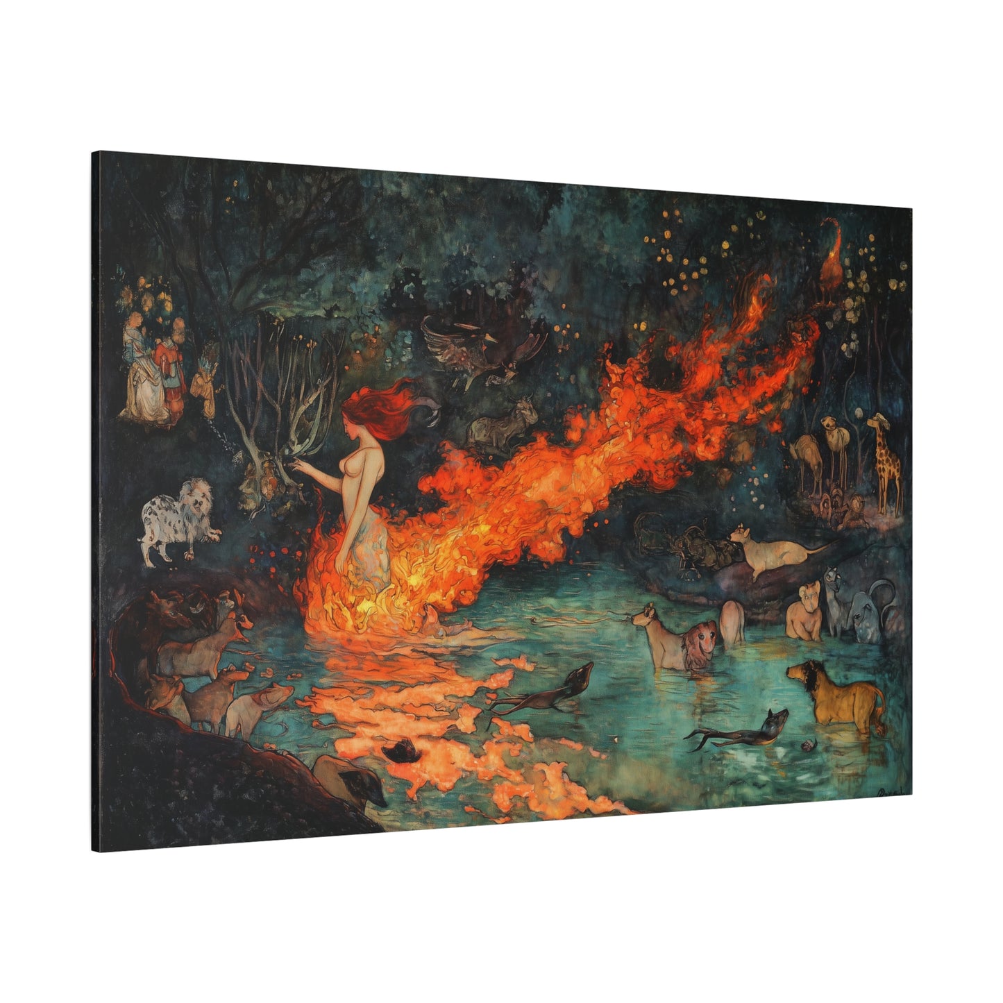 Where Fire Dreams Canvas Print