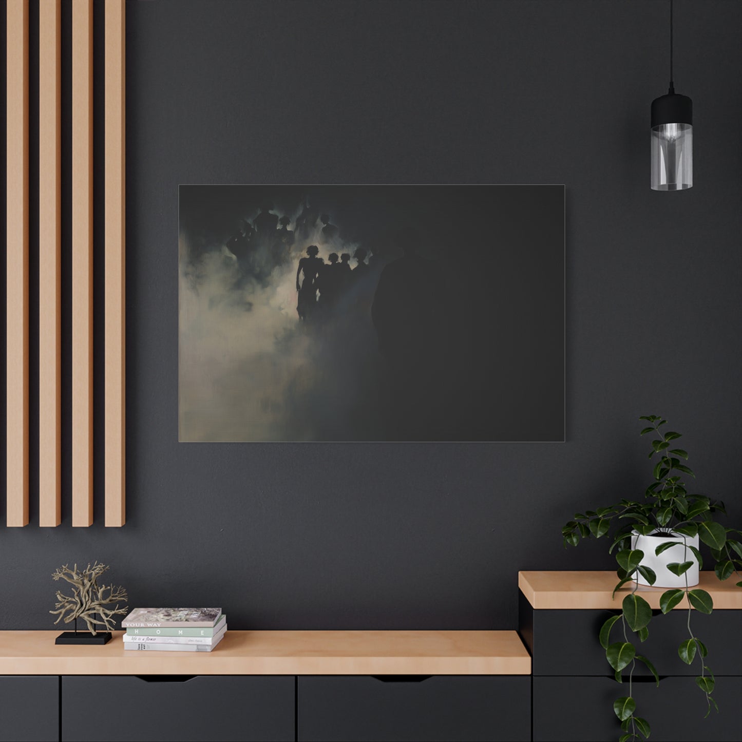 Silhouettes in Quietude Canvas Print