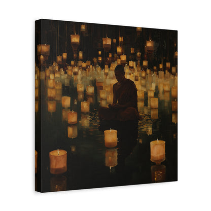 Stillness and Candles Canvas Print