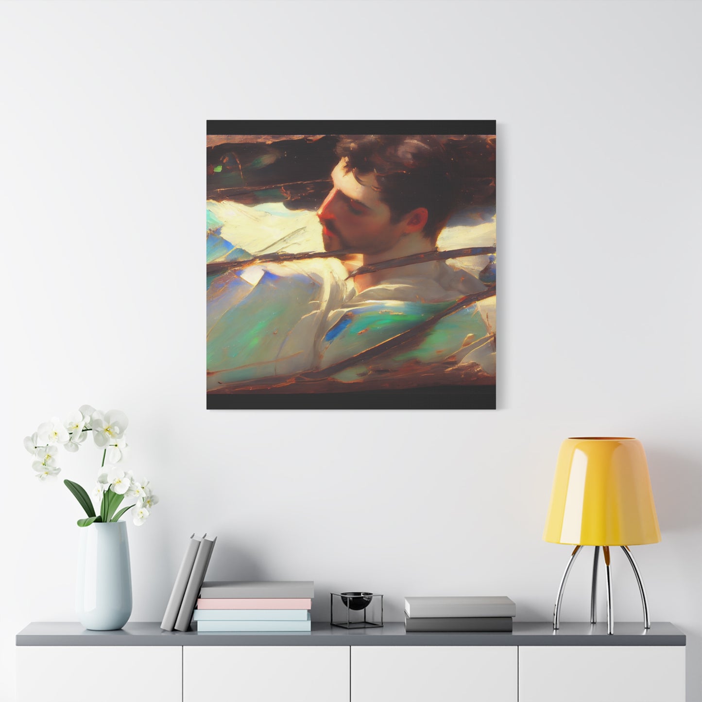 The Dreamer's Veil Canvas Print