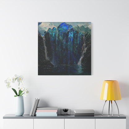 The Starlit Falls Canvas Print