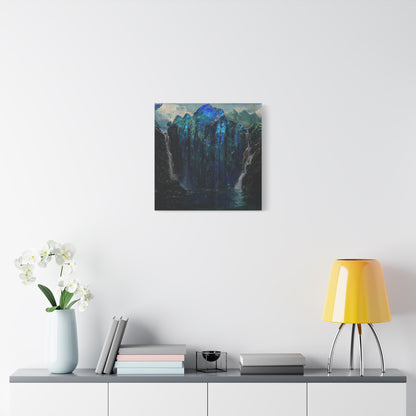 The Starlit Falls Canvas Print