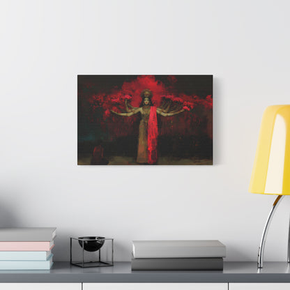 The Crimson Dreamer Canvas Print