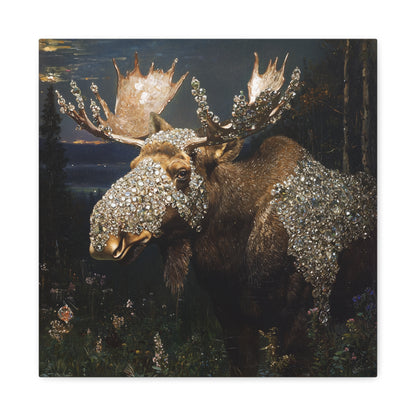 Nature's Glittered Veil Canvas Print