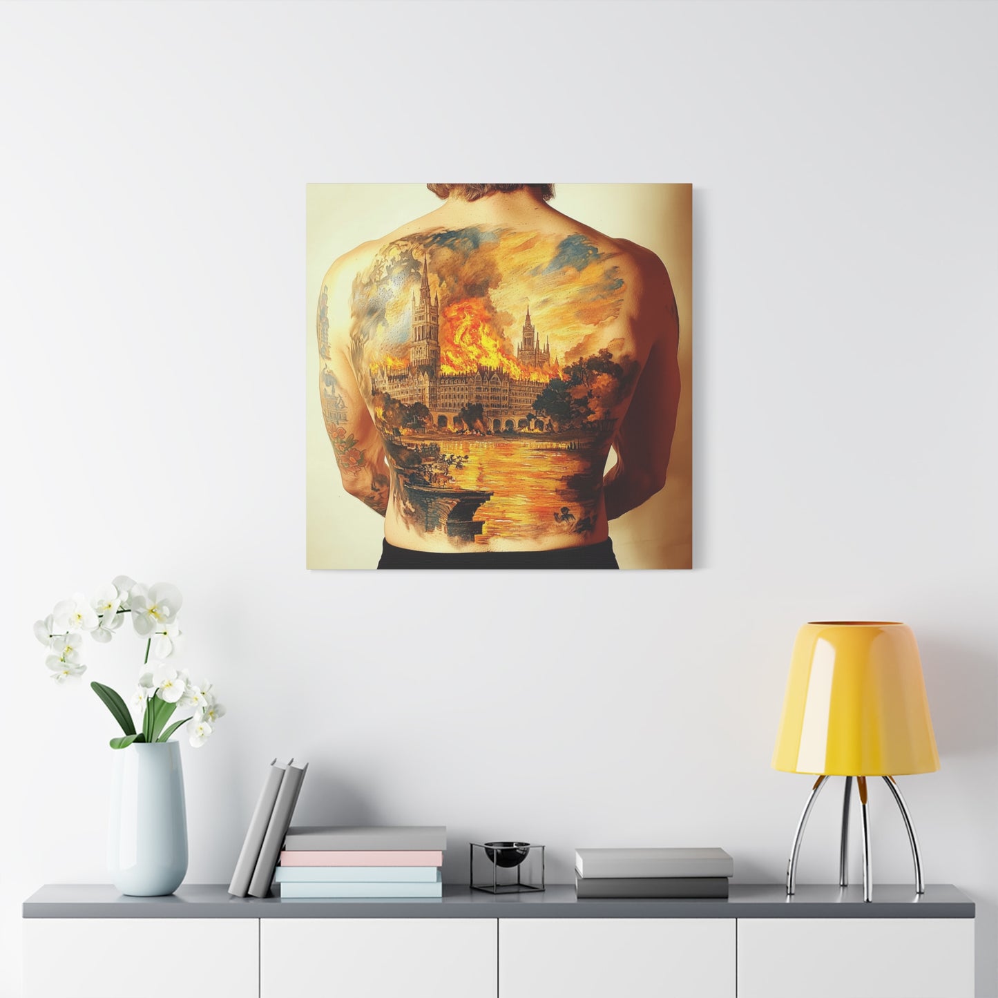 Fire and Stone Canvas Print