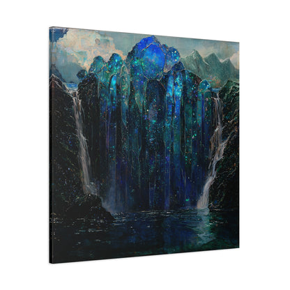 The Starlit Falls Canvas Print