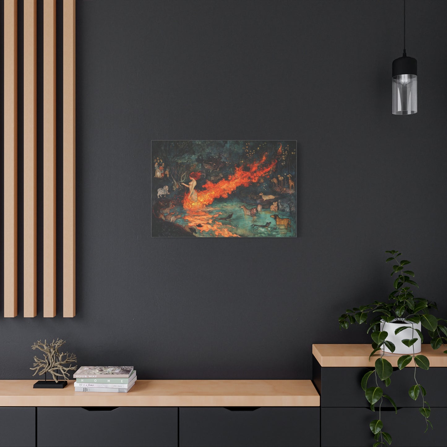 Where Fire Dreams Canvas Print