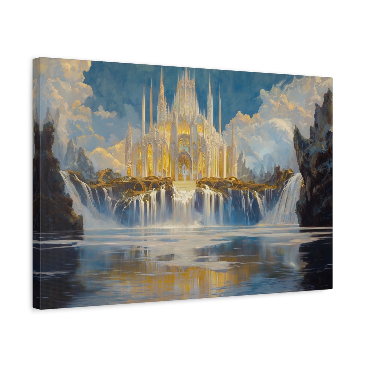 Golden Fortress Canvas Print