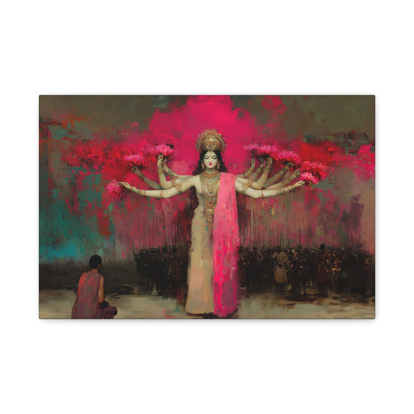 The Lotus Deity Canvas Print