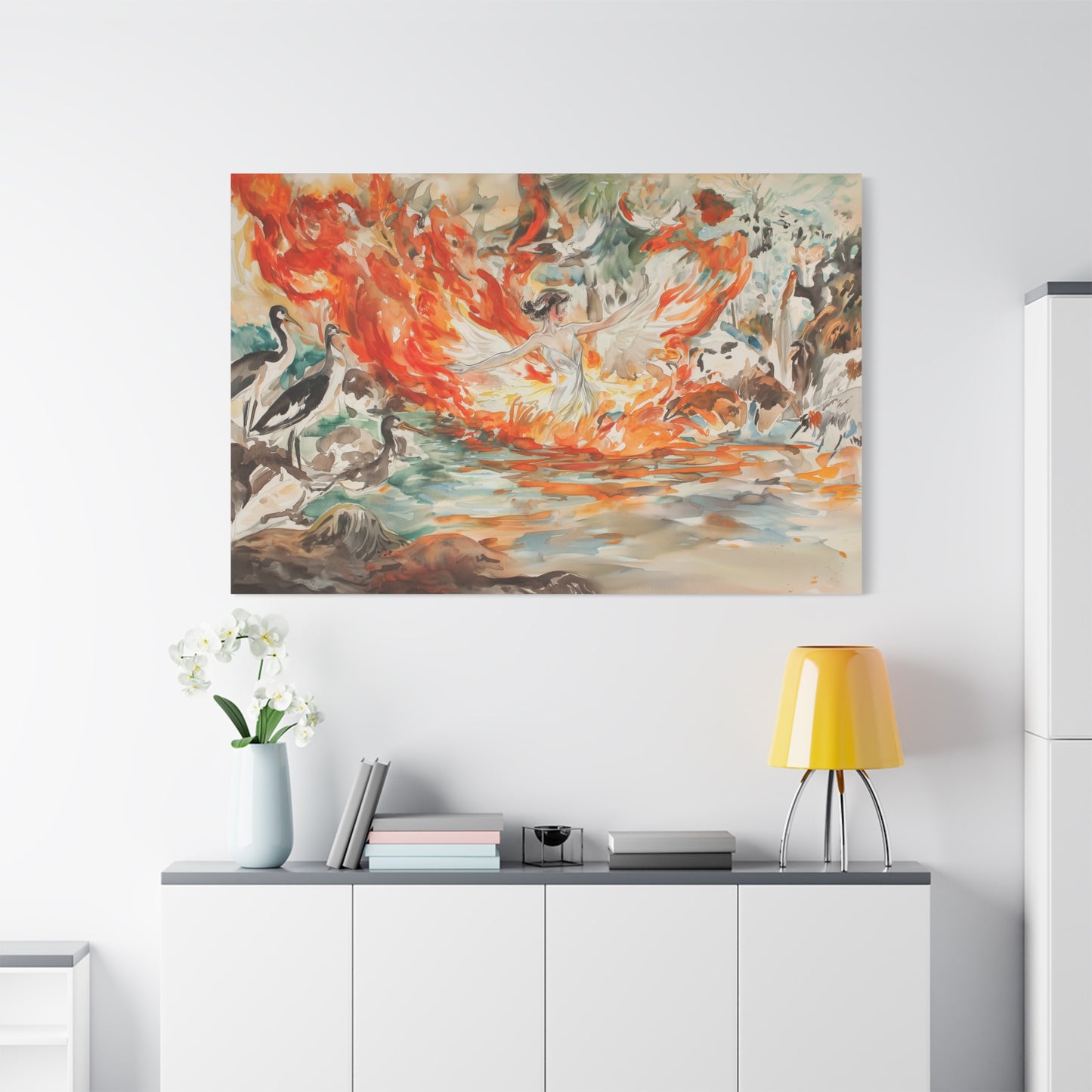 The Phoenix Dance Canvas Print