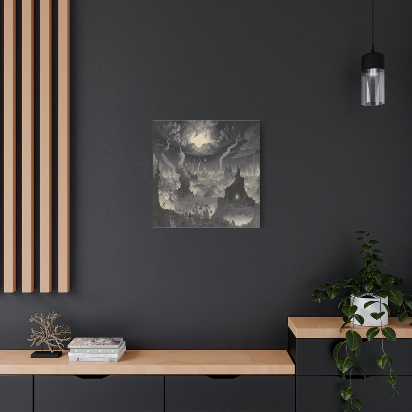 Where Night Dwells Canvas Print