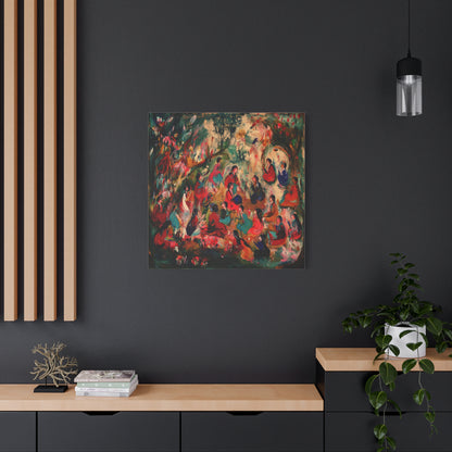 The Colorful Gathering Canvas Print