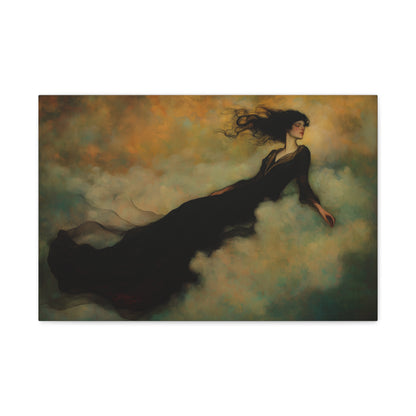 Softly She Floats Canvas Print