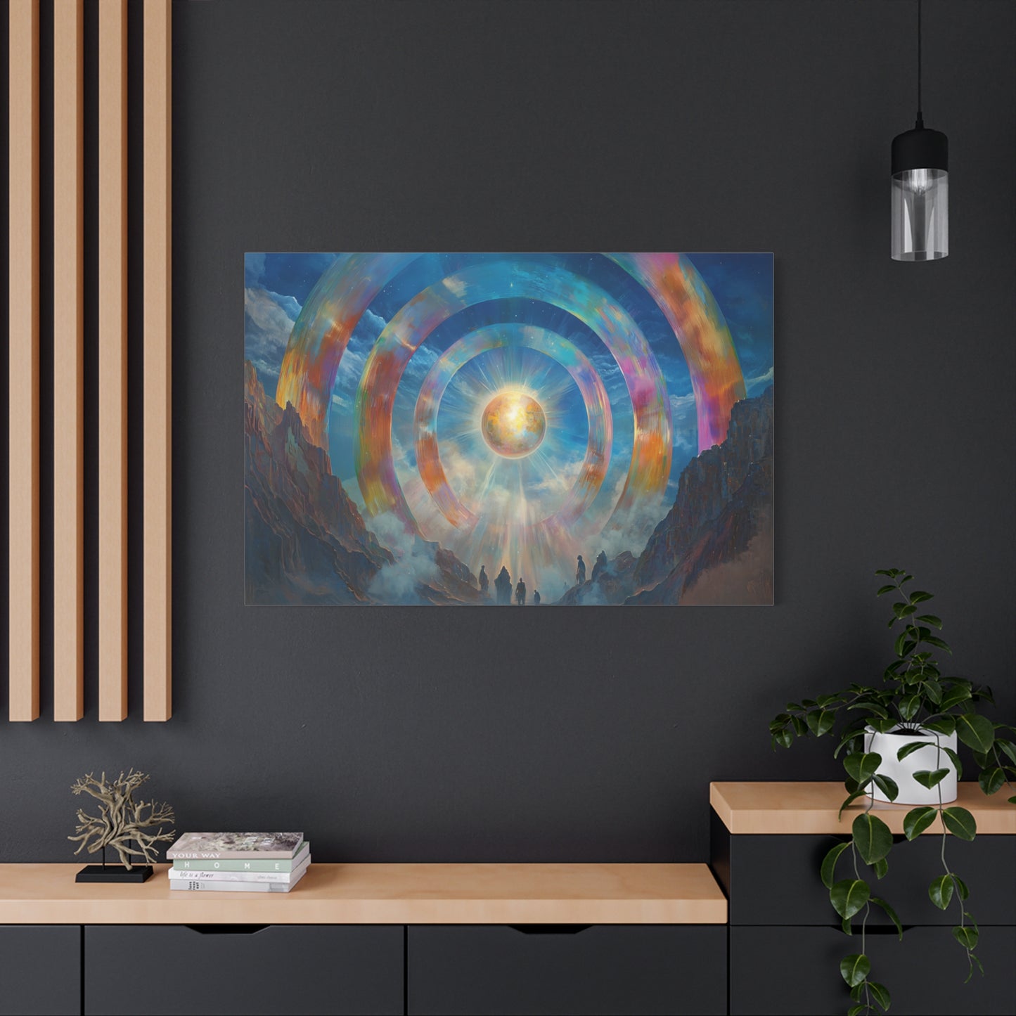 Rings of Light Canvas Print