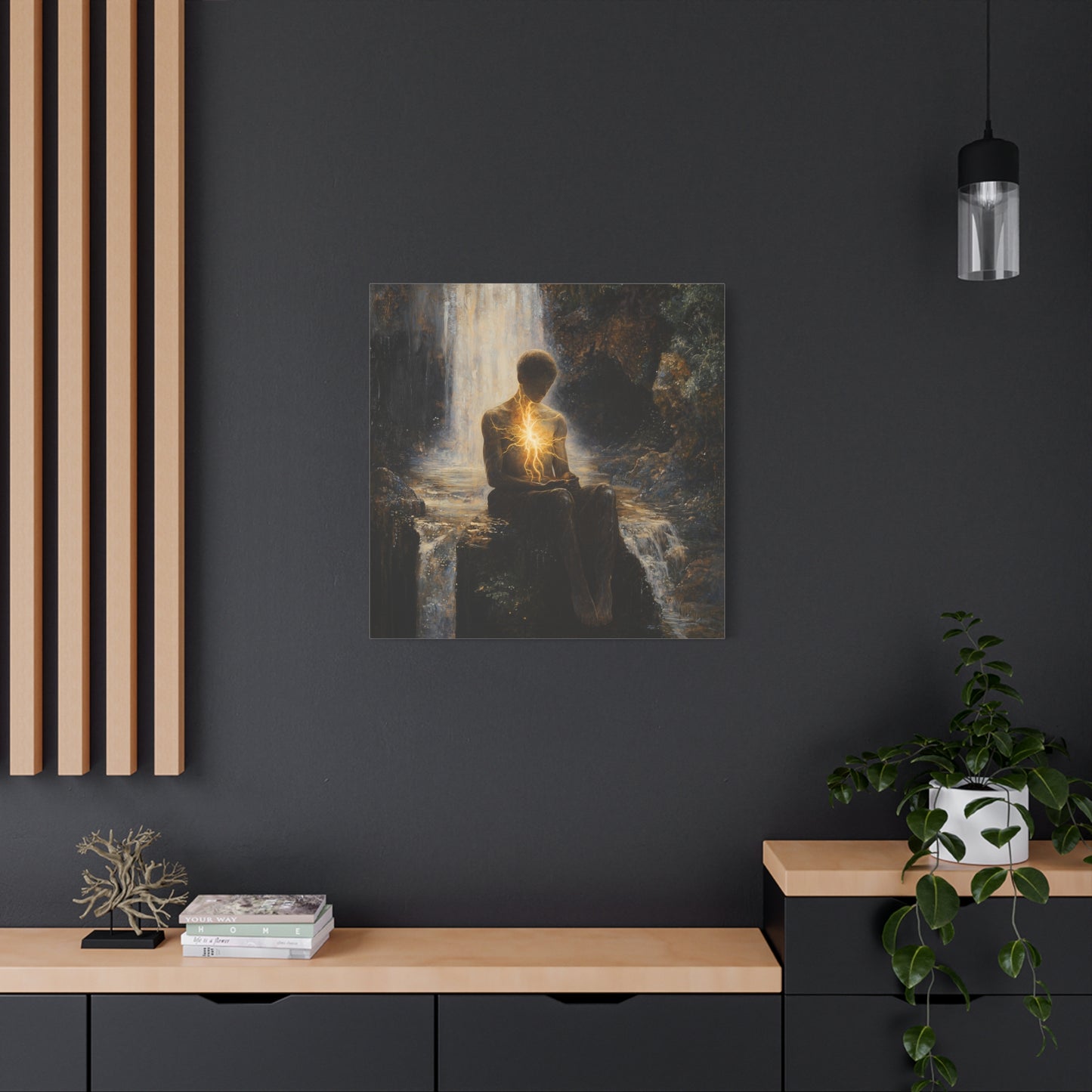 A Quiet Spark Canvas Print