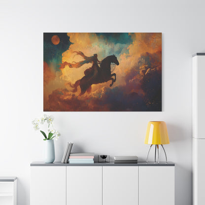 Rider of Dawn Canvas Print