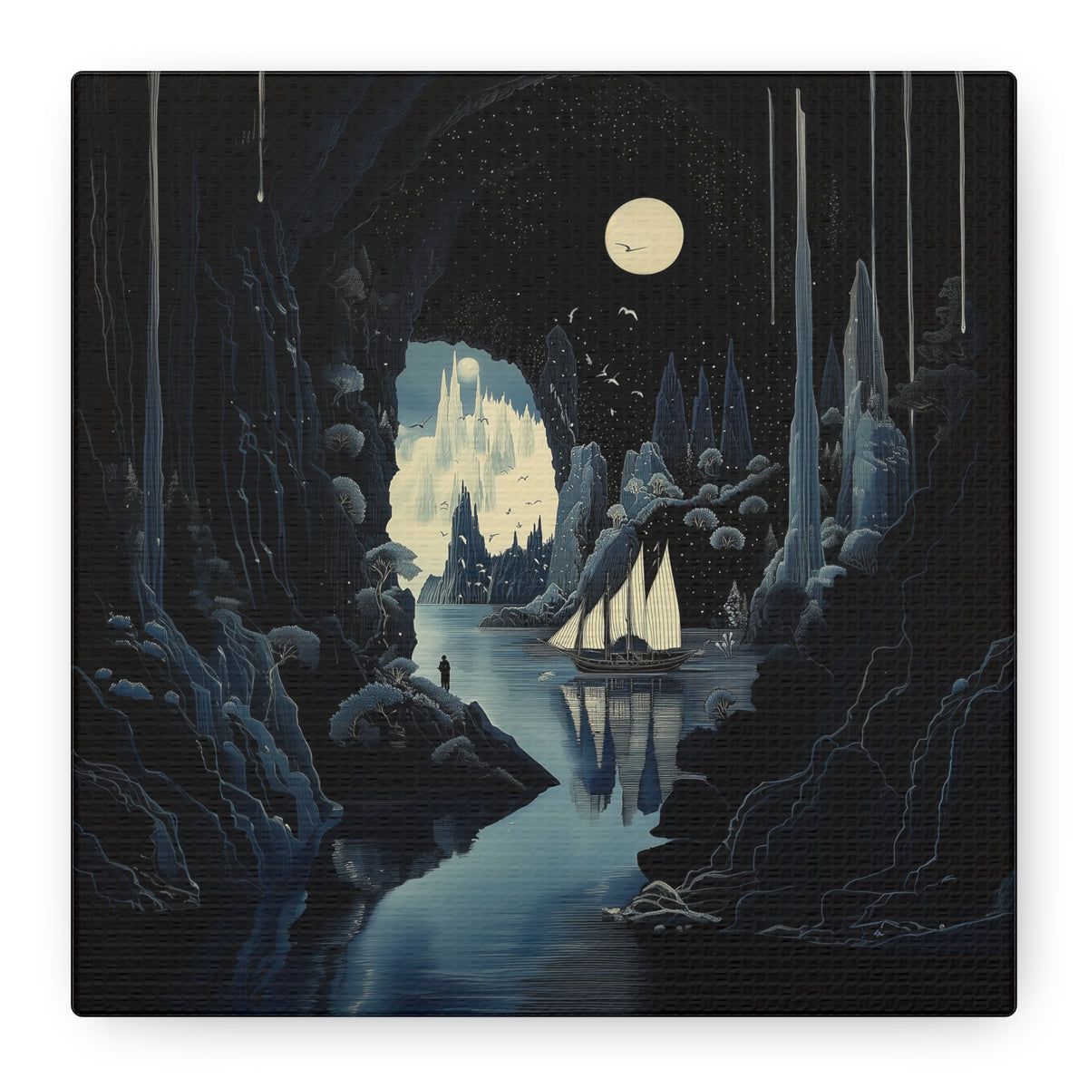 Night's Veil Canvas Print