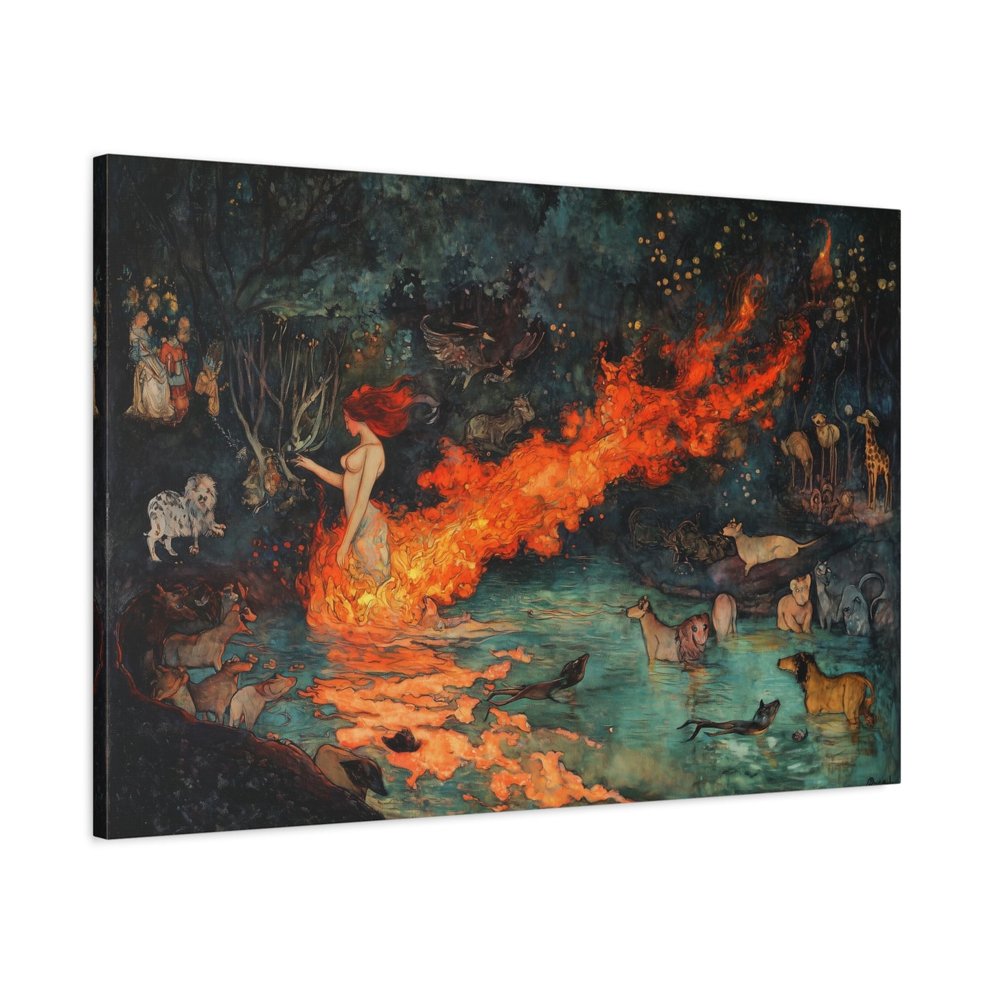 Where Fire Dreams Canvas Print