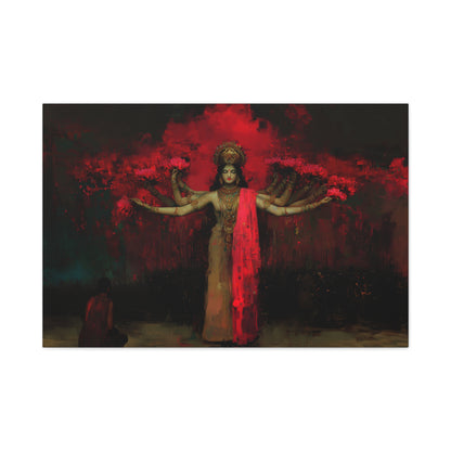 The Crimson Dreamer Canvas Print