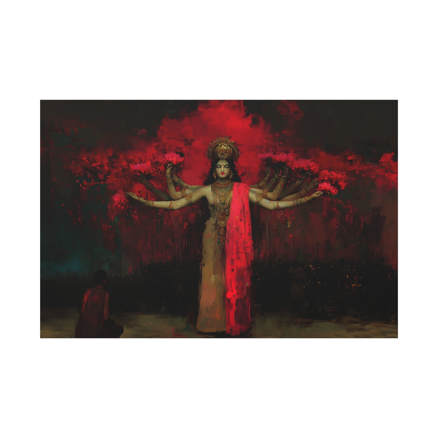 The Crimson Dreamer Canvas Print