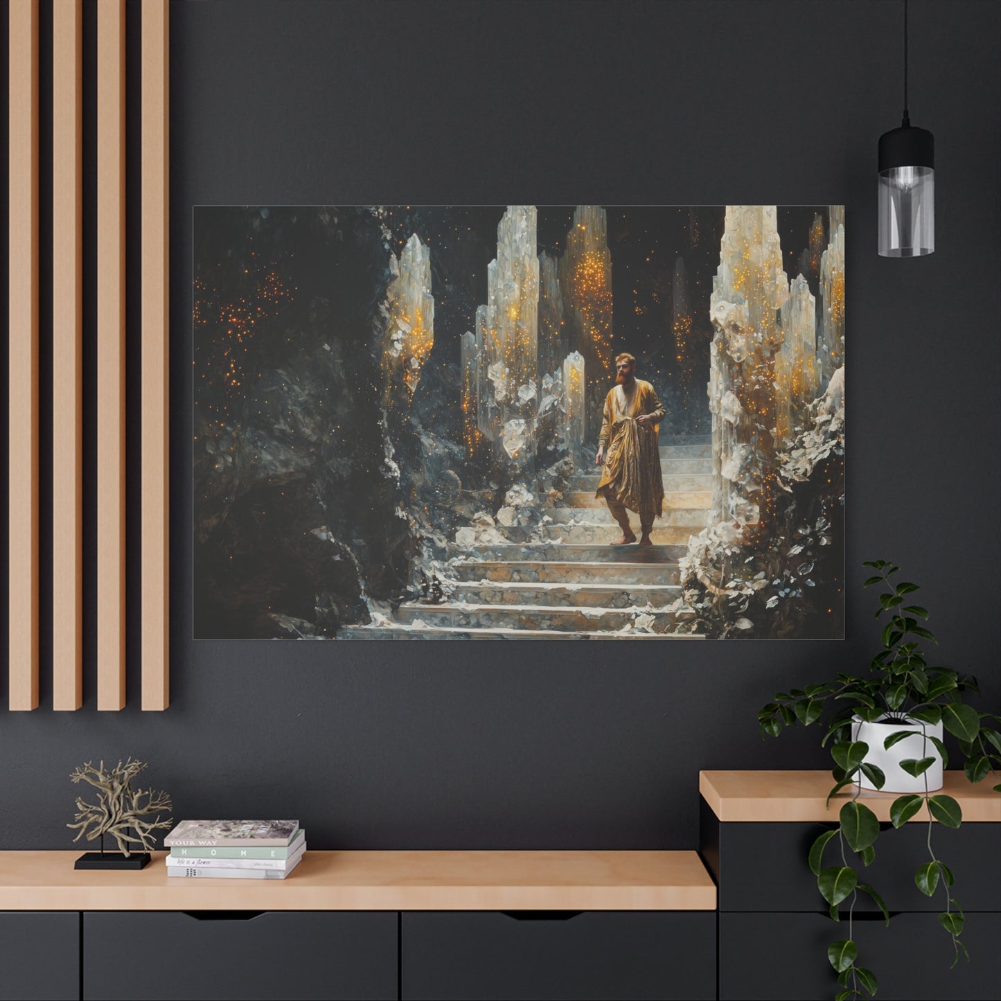 Golden Pathway Canvas Print