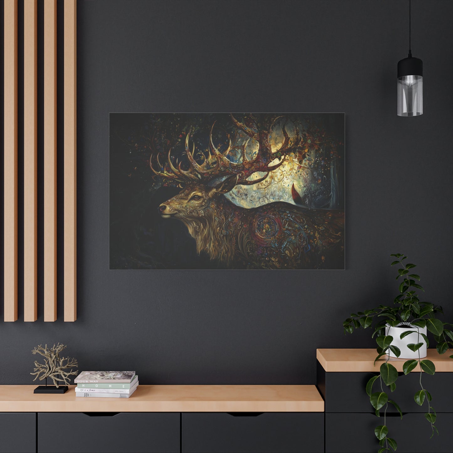 Stag of Yore Canvas Print