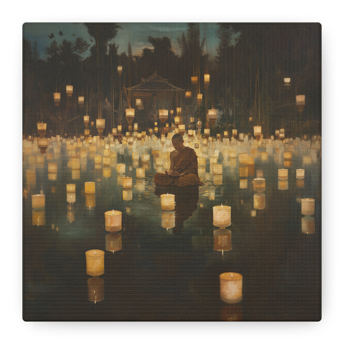 Silent Flames Canvas Print