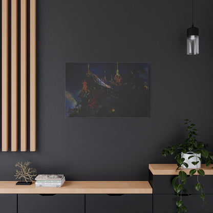 The Obsidian Cathedral Canvas Print