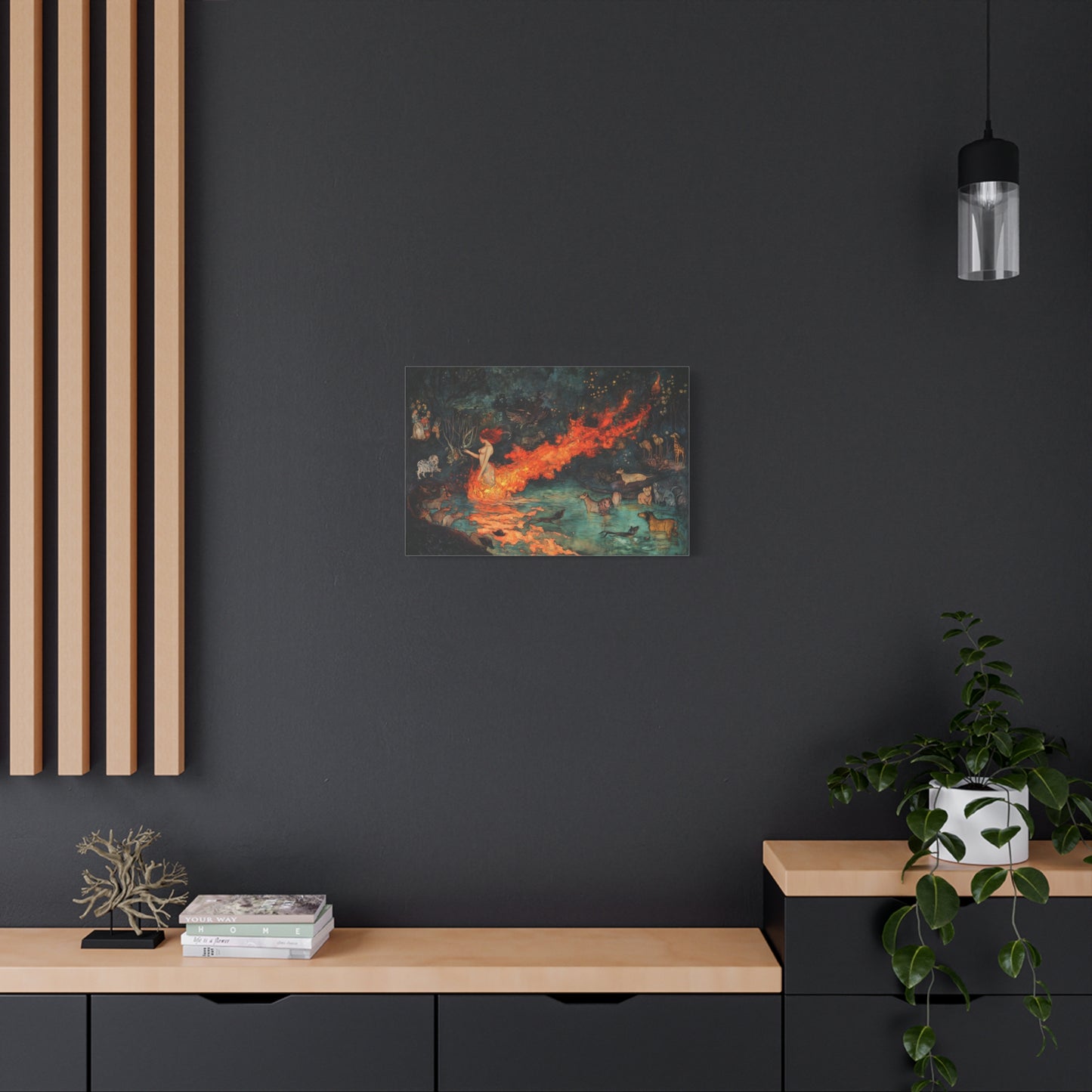 Where Fire Dreams Canvas Print