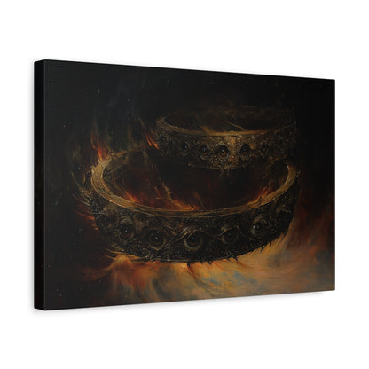 Watching Flame Canvas Print