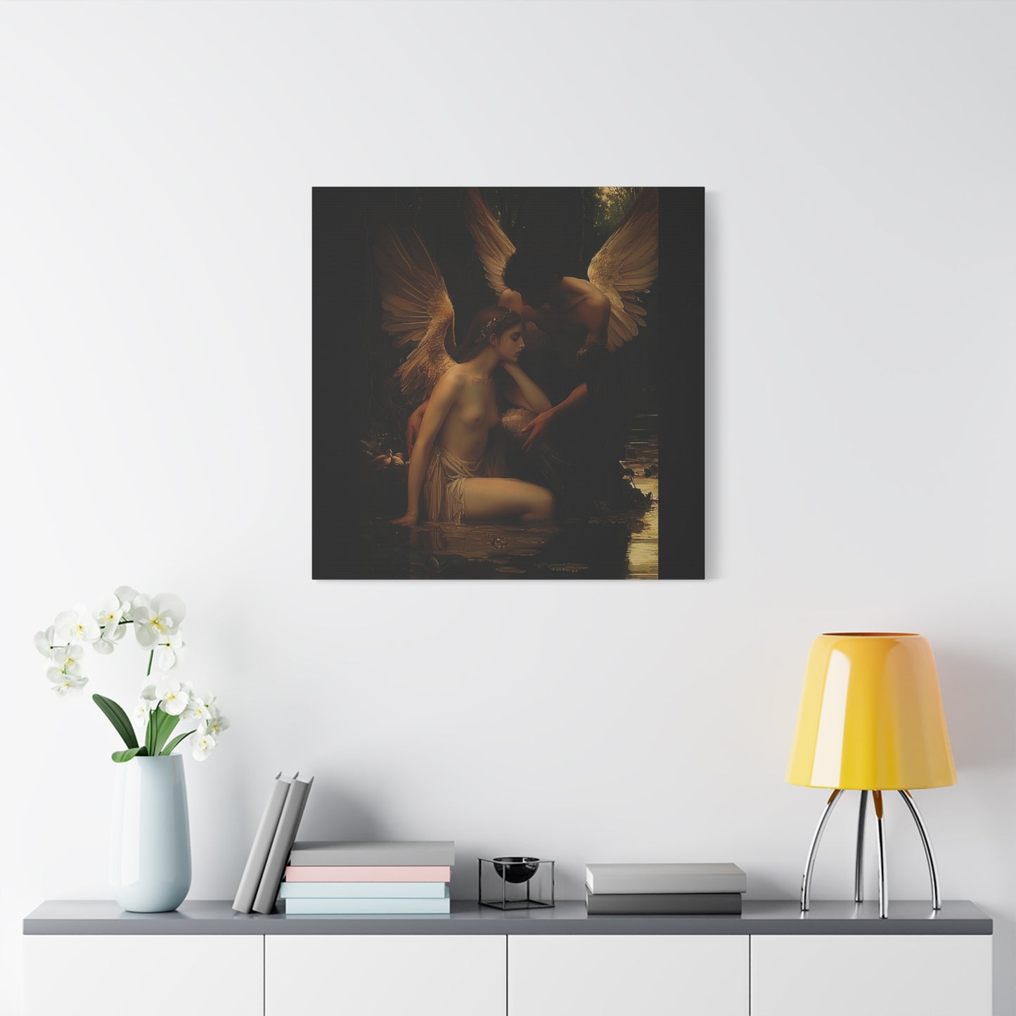 Shadowed Embrace Canvas Print