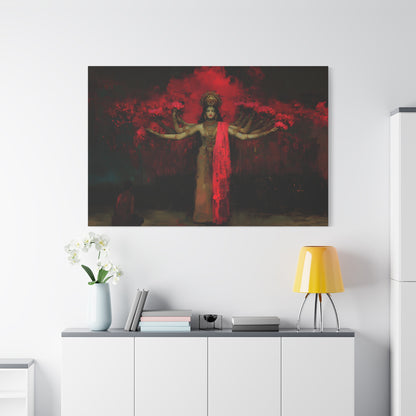 The Crimson Dreamer Canvas Print