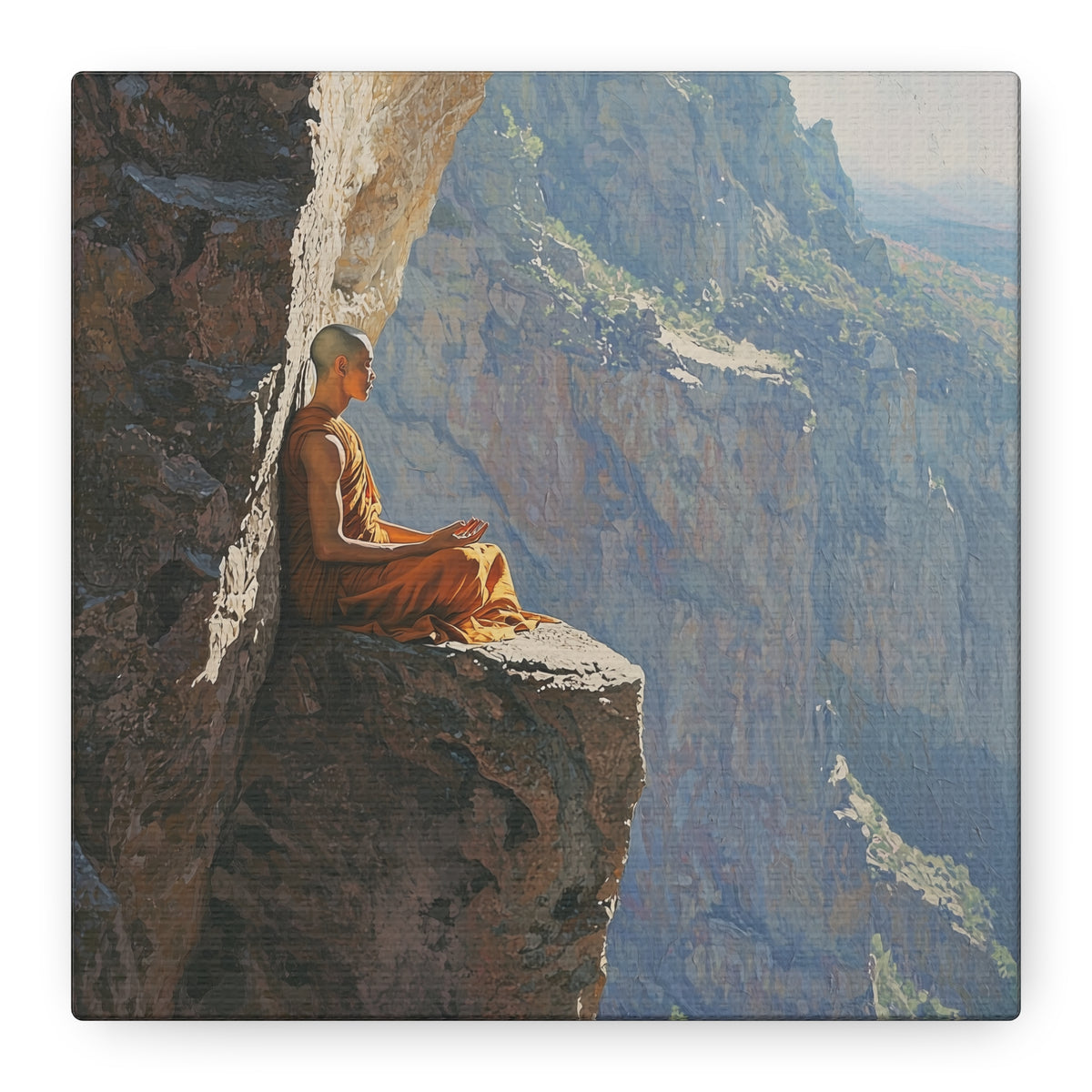 Balance of the Cliff Canvas Print